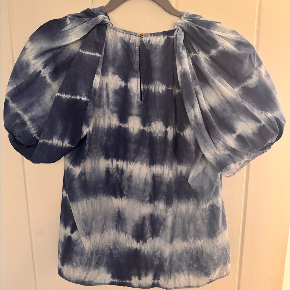 Ulla Johnson Blue Puff Sleeve Top